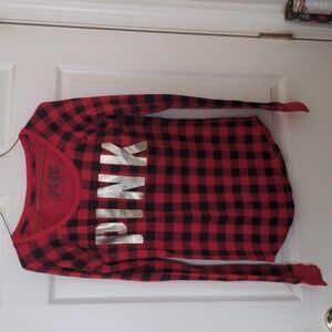PINK Victoria's Secret Red and Black Long Sleeve